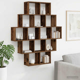 vidaXL Wandplank Wit 120 x 20 x 136 cm Bewerkt hout