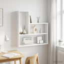 vidaXL Wandplank Wit 60 x 11 x 60 cm Bewerkt hout