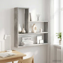 vidaXL Wandplank Wit 60 x 11 x 60 cm Bewerkt hout