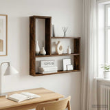 vidaXL Wandplank Wit 60 x 11 x 60 cm Bewerkt hout