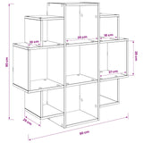 vidaXL Wandplank Wit 90 x 25 x 90 cm Bewerkt hout