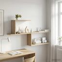 vidaXL Wandplank Wit 122 x 18 x 60 cm Bewerkt hout