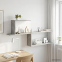 vidaXL Wandplank Wit 122 x 18 x 60 cm Bewerkt hout