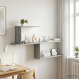 vidaXL Wandplank Wit 122 x 18 x 60 cm Bewerkt hout