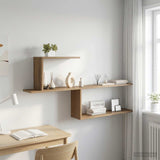 vidaXL Wandplank Wit 122 x 18 x 60 cm Bewerkt hout