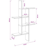 vidaXL Wandplank Wit 61 x 15 x 102 cm Bewerkt hout