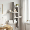 vidaXL Wandplank Wit 61 x 15 x 102 cm Bewerkt hout