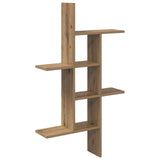 vidaXL Wandplank Wit 61 x 15 x 102 cm Bewerkt hout