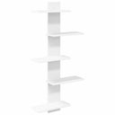 vidaXL Wandzwevend Plank Wit 48,5 x 15 x 101 cm Bewerkt hout