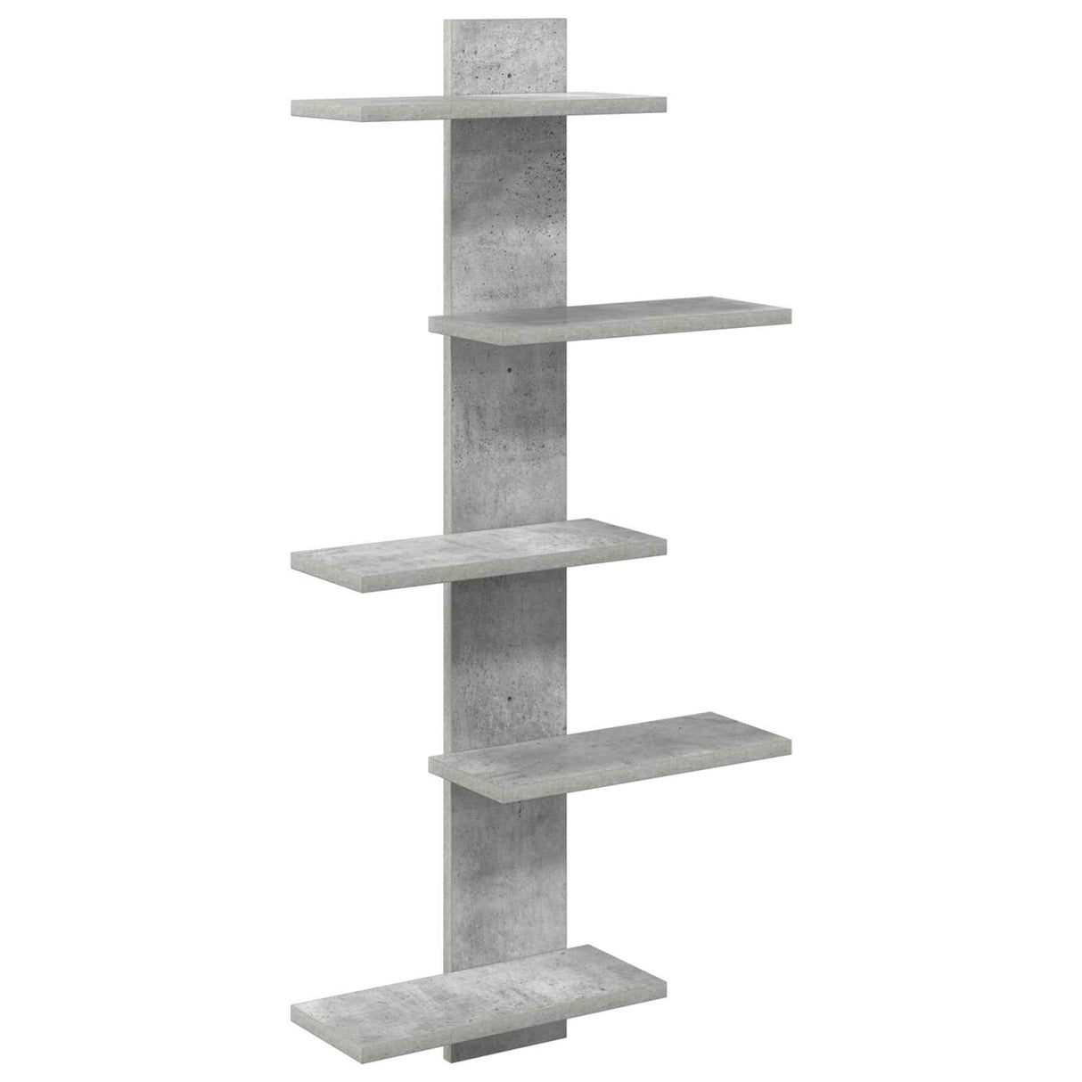 vidaXL Wandzwevend Plank Wit 48,5 x 15 x 101 cm Bewerkt hout