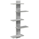 vidaXL Wandzwevend Plank Wit 48,5 x 15 x 101 cm Bewerkt hout