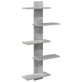 vidaXL Wandzwevend Plank Wit 48,5 x 15 x 101 cm Bewerkt hout
