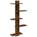 vidaXL Wandzwevend Plank Wit 48,5 x 15 x 101 cm Bewerkt hout