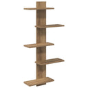 vidaXL Wandzwevend Plank Wit 48,5 x 15 x 101 cm Bewerkt hout