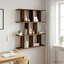 vidaXL Wandplank Wit 80 x 20 x 96 cm Bewerkt hout