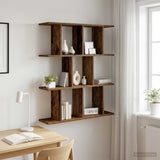 vidaXL Wandplank Wit 80 x 20 x 96 cm Bewerkt hout
