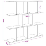 vidaXL Wandplank Wit 102 x 20 x 96 cm Bewerkt hout