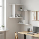 vidaXL Wandplank Wit 67 x 67 x 87 cm Bewerkt hout
