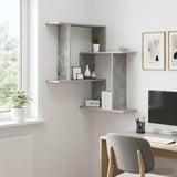 vidaXL Wandplank Wit 67 x 67 x 87 cm Bewerkt hout