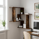 vidaXL Wandplank Wit 67 x 67 x 87 cm Bewerkt hout