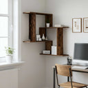 vidaXL Wandplank Wit 67 x 67 x 87 cm Bewerkt hout