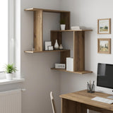 vidaXL Wandplank Wit 67 x 67 x 87 cm Bewerkt hout
