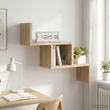 vidaXL Wandplank Wit 48 x 15 x 42 cm Bewerkt hout