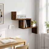 vidaXL Wandplank Wit 48 x 15 x 42 cm Bewerkt hout