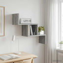 vidaXL Wandplank Wit 48 x 15 x 42 cm Bewerkt hout