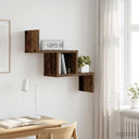 vidaXL Wandplank Wit 48 x 15 x 42 cm Bewerkt hout