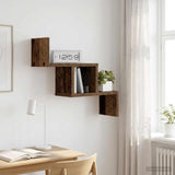 vidaXL Wandplank Wit 48 x 15 x 42 cm Bewerkt hout