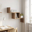vidaXL Wandplank Wit 48 x 15 x 42 cm Bewerkt hout