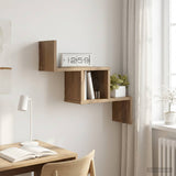 vidaXL Wandplank Wit 48 x 15 x 42 cm Bewerkt hout