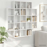 vidaXL Wall Shelf White 100 x 13 x 100 cm Engineered Wood