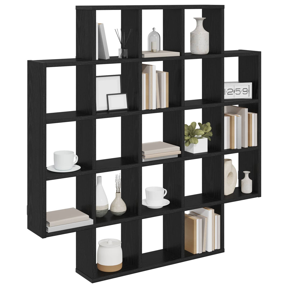 vidaXL Wall Shelf White 100 x 13 x 100 cm Engineered Wood
