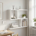 vidaXL Wandplank Wit 60 x 12 x 50,5 cm Bewerkt hout