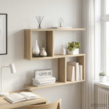 vidaXL Wandplank Wit 60 x 12 x 50,5 cm Bewerkt hout