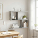 vidaXL Wandplank Wit 60 x 12 x 50,5 cm Bewerkt hout