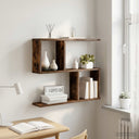 vidaXL Wandplank Wit 60 x 12 x 50,5 cm Bewerkt hout