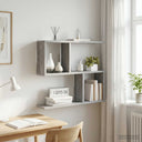 vidaXL Wandplank Wit 60 x 12 x 50,5 cm Bewerkt hout