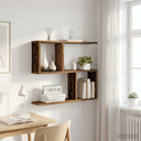 vidaXL Wandplank Wit 60 x 12 x 50,5 cm Bewerkt hout