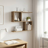 vidaXL Wandplank Wit 60 x 12 x 50,5 cm Bewerkt hout