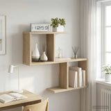 vidaXL Wandplank Wit 60 x 12 x 50,5 cm Bewerkt hout