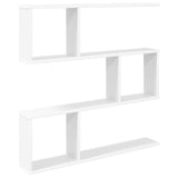 vidaXL Wandplank Wit 60 x 12 x 50,5 cm Bewerkt hout