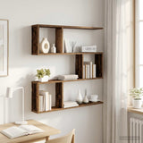 vidaXL Wandplank Wit 60 x 12 x 50,5 cm Bewerkt hout