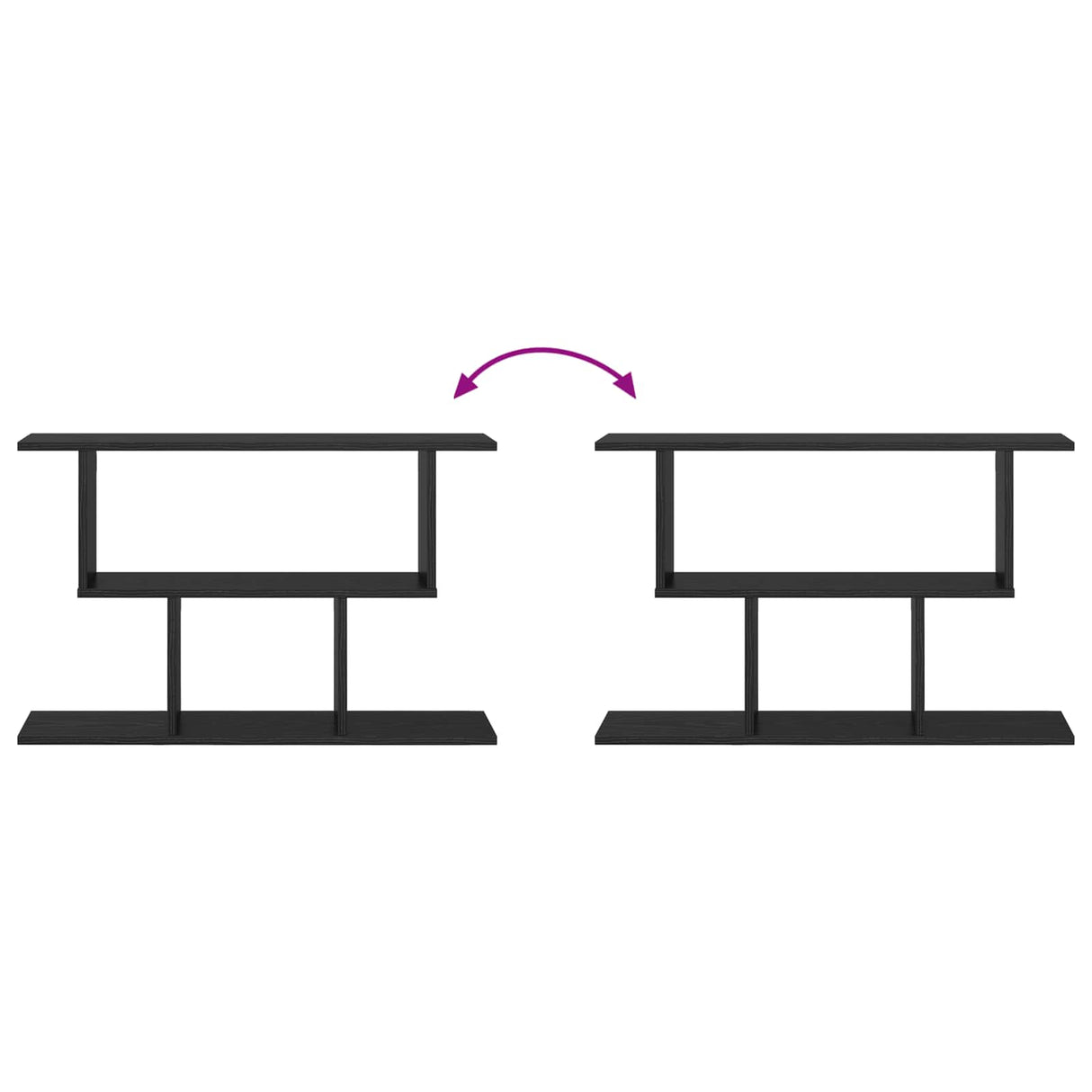 vidaXL Wall Shelf White 80x15x50.5 cm Engineered Wood