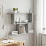 vidaXL Wall Shelf White 80x15x50.5 cm Engineered Wood