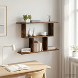 vidaXL Wall Shelf White 80x15x50.5 cm Engineered Wood