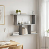 vidaXL Wall Shelf White 80x15x50.5 cm Engineered Wood