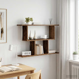 vidaXL Wall Shelf White 80x15x50.5 cm Engineered Wood